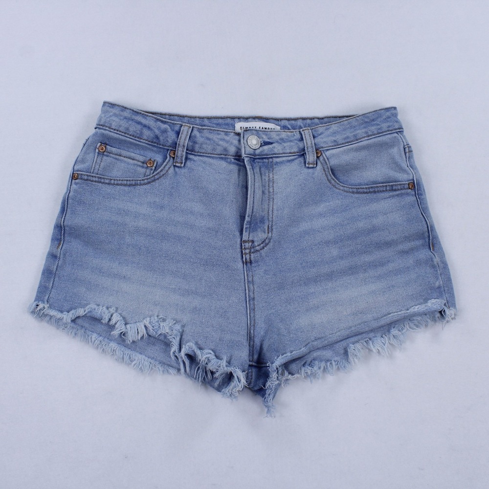 Almost Famous Frayed Denim Shorts - Women's - Size 9 (M)